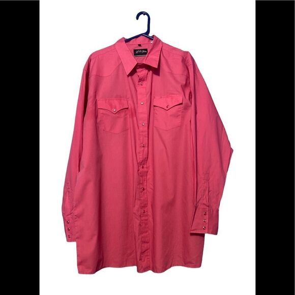 White House Pink Mens Button Up Shirt Size XXL - Picture 1 of 2